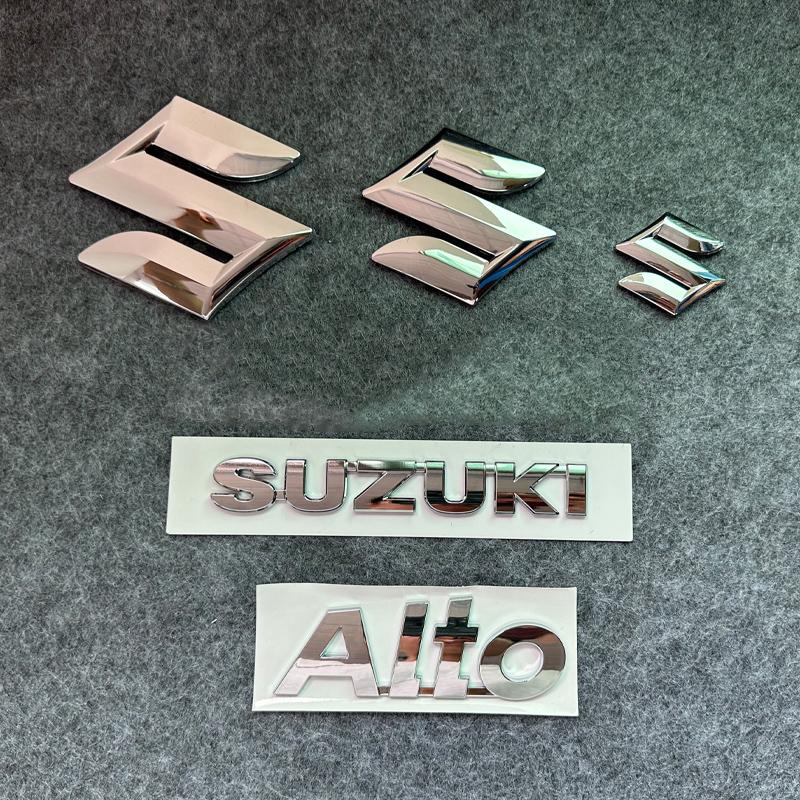 4 шт. 5 шт. Пластиковая 3D наклейка на руль автомобиля Suzuki Alto, передняя, задняя, модифицированное letter decoration