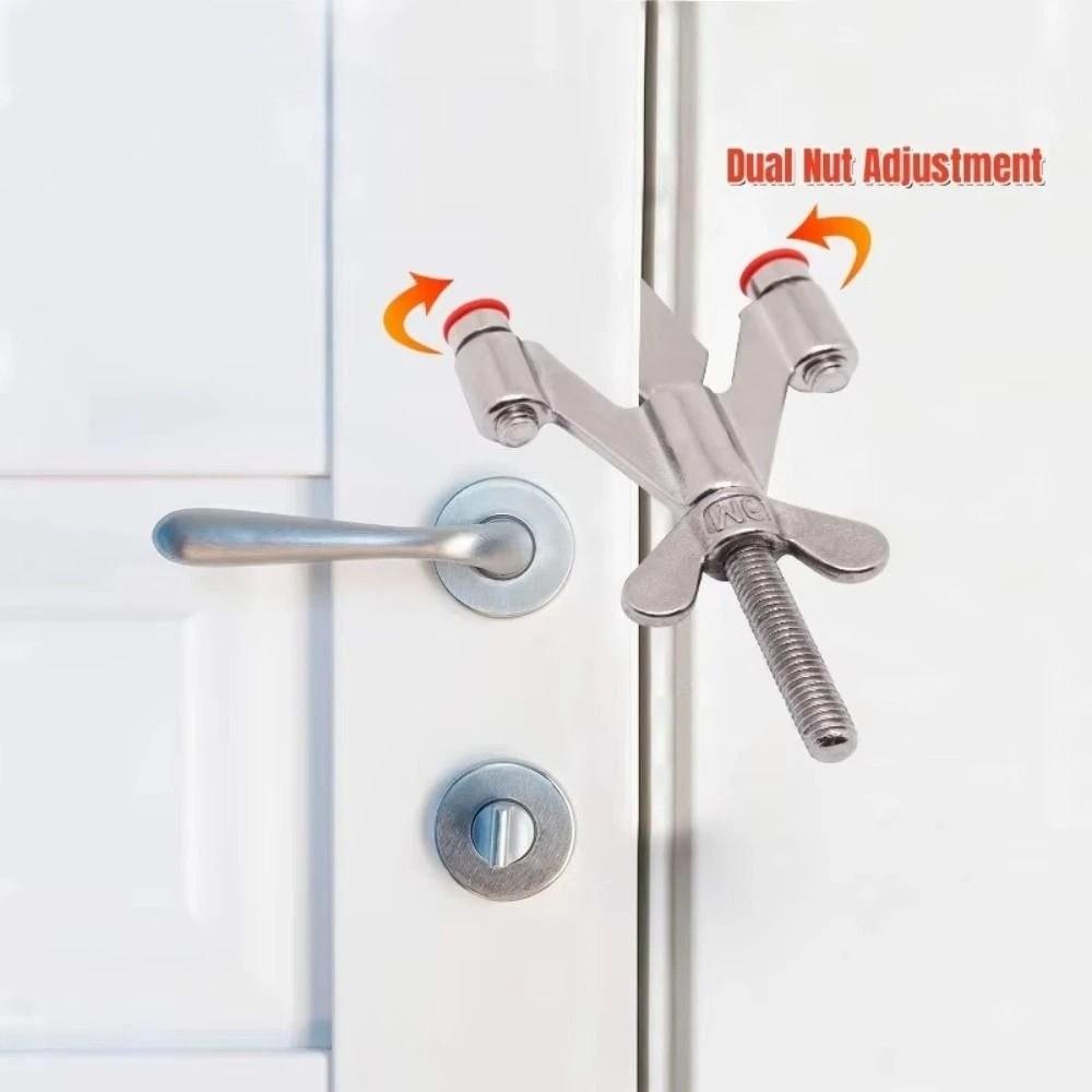 Double Nut Adjustment Door Lock Stainless Steel Anti-Theft Door Lock Anti Theft Travel Lock Travel