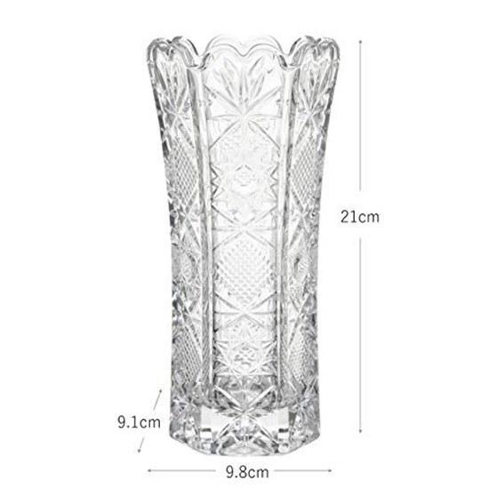 Toyo Sasaki Glass Flower Vase P-40301-JAN Clear 21cm