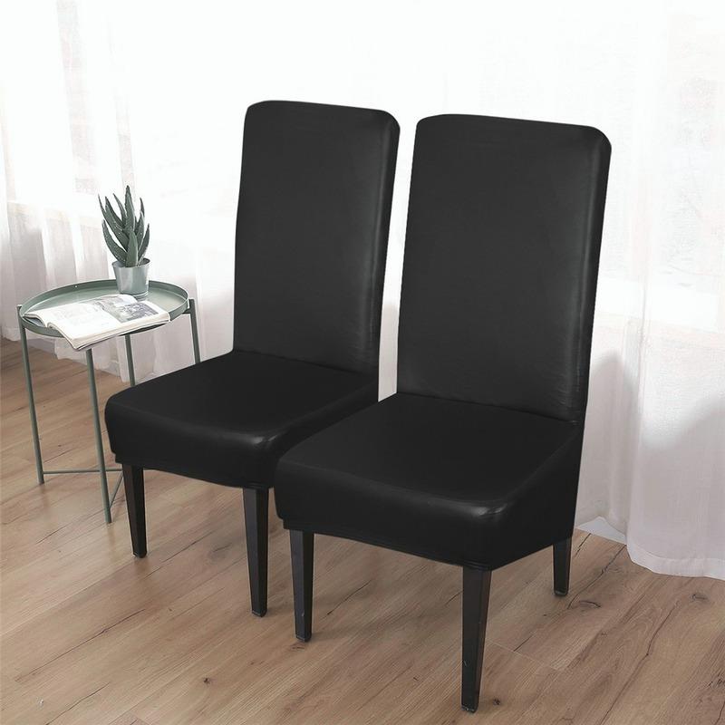 Водонепроницаемый чехол на стул XL из искусственной кожи, тканевые чехлы на стулья, защита для высоких стульев