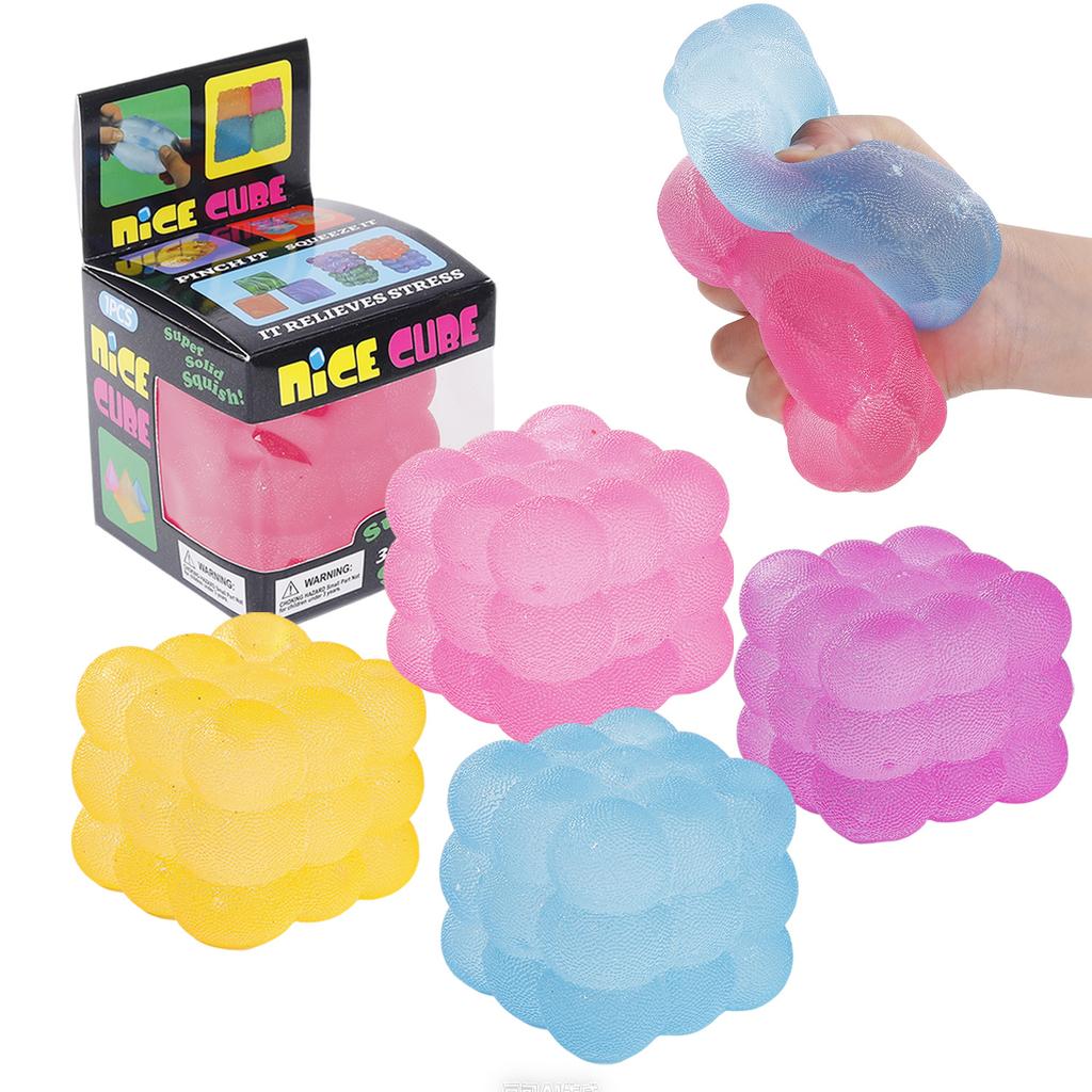 Schylling Needoh Nice Cube Сенсорная Игрушка-Антистресс Сквиш для Расслабления и Осознанных Игр