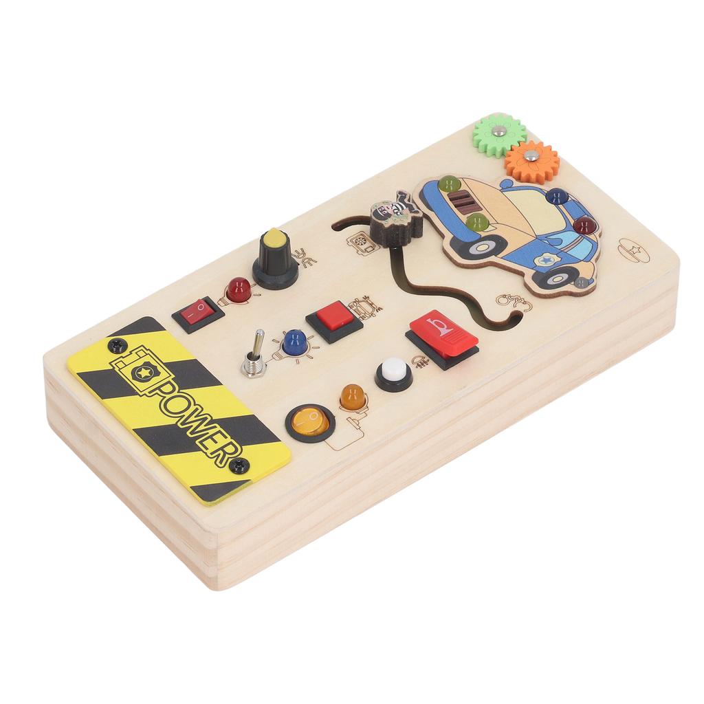 Светильник с выключателем, обучающая доска из липы, координация движений рук и глаз, светодиодный выключатель, сенсорная доска для