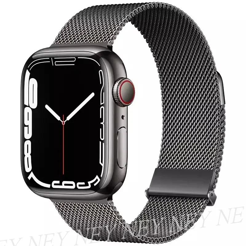Milanese Loop for watch bands 44mm 40mm ultra 2 band 49mm 45mm 41mm 42-38-44mm strap bracelet iwatch series 8 7 6 SE 5 4 3