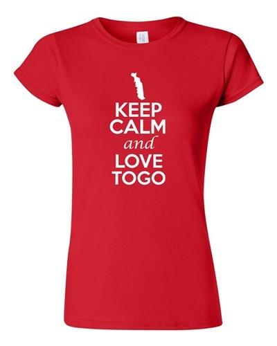 Junior Keep Calm And Love Togo Country Nation Patriotic Novelty T-Shirt Tee Unisex T-Shirt