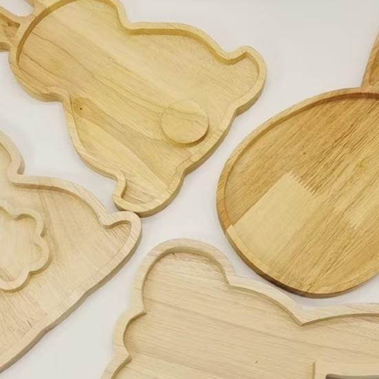 Пасхальный Кролик Поднос Прямоугольный Деревянный Плато для Закусок Блюд Штабелируемая Деревянная Тарелка для Домашней Кухни Вечеринки Пикника