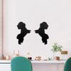 Puppy Wall Decoration Wooden Dog Silhouette Wall Decor Rustic Puppy