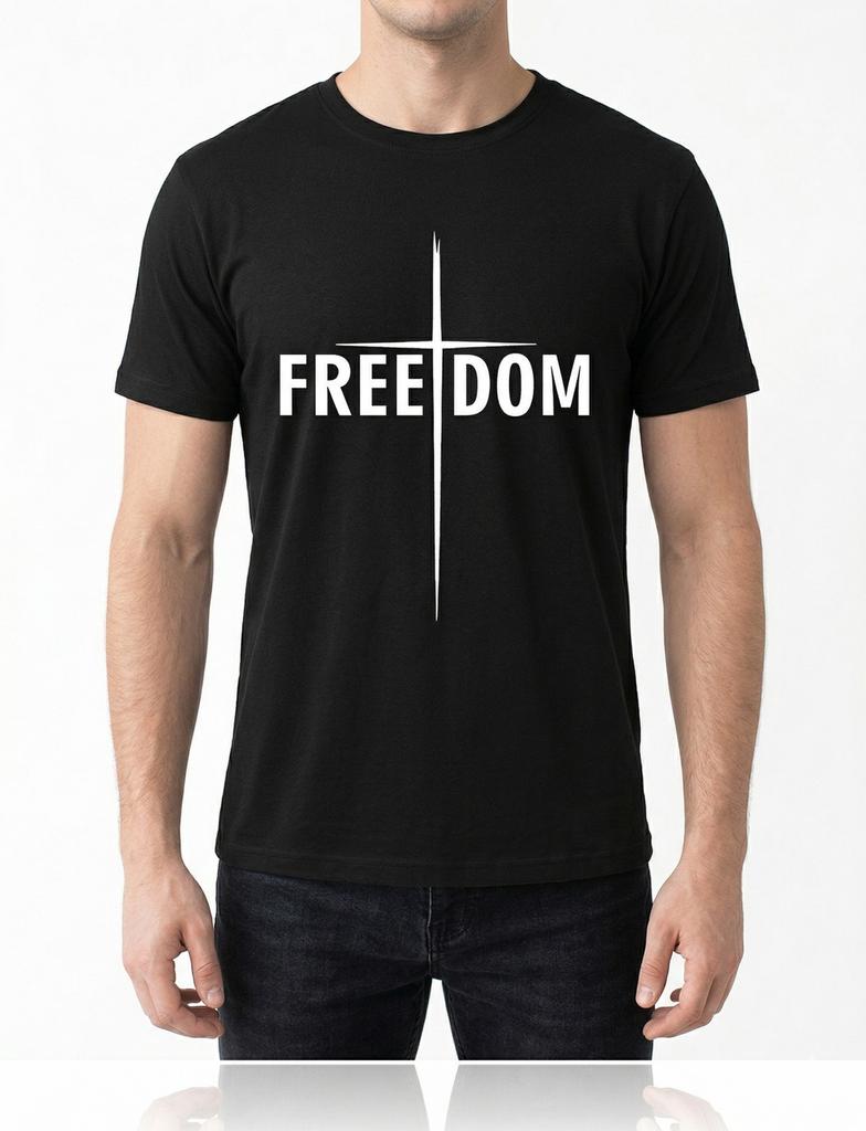 Freedom Cross Christian Graphic Unisex T-Shirt