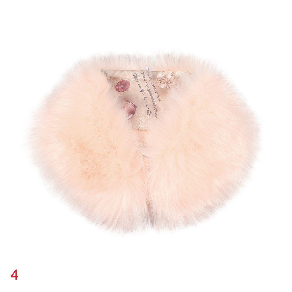 Modern Style Shawl Neckerchief Winter Warm Women Scarf Faux Fur Coat Collar