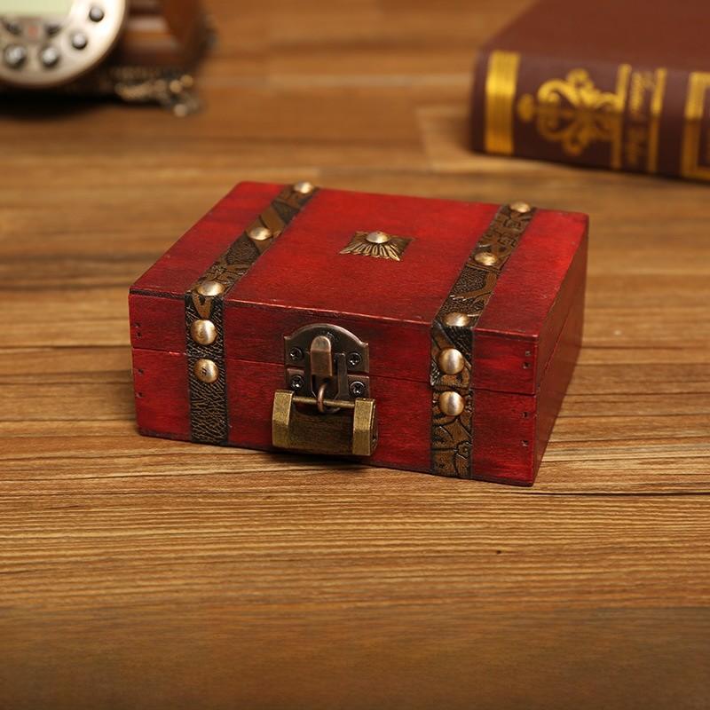 Luxury Wooden Organizer Box With Lock For Desk Storage And Living Room Decor