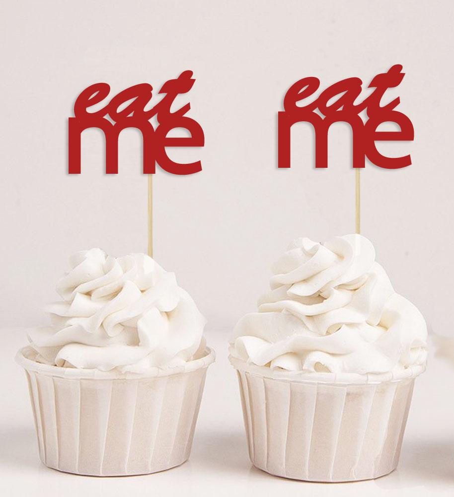 Дарлинг Сувенир| Съешь меня свадебные украшения для кексов | Выбор украшений для десерта для вечеринки в честь рождения ребенка - упаковка