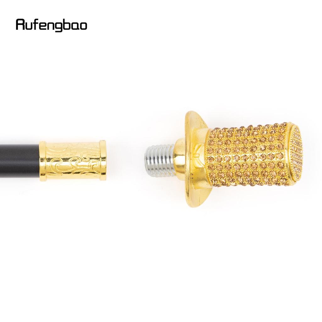 Трость с золотым искусственным бриллиантом, модная декоративная трость, элегантная трость для джентльмена, ручка для косплея, ручка Crosier 96 см