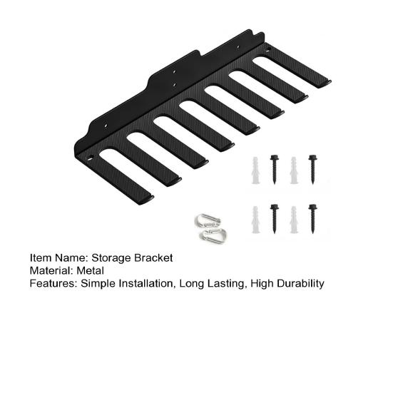 Настенный кронштейн для хранения штанги Yousheng, прочная несущая конструкция, простая установка, держатель для хранения штанги