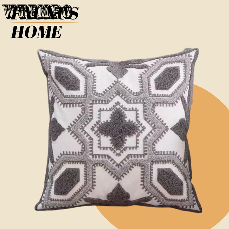 WTEMPO Зеленый лист Подсолнух Гостиная Диван Вышивка Подушка Наволочка