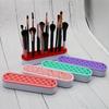 Shelf Makeup Brush Holder Nail Pen Holder Display Stand Rack Brush Storage Case Silicone Organizer Drying Shelf for Makeup Brush
