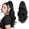 Claw In Ponytail Synthetic Long Wavy Curly Ponytail Wig Extensions Heat-Resistant Fiber Wig For Women Daily Cosplay Party Wear
