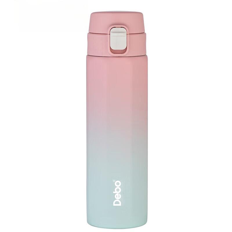 Debo 450ml Stainless Steel Car Thermos with One-Key Pop-Up Lid