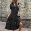 2023 Summer European & American Women's Mid-Length Hepburn Style French Dress