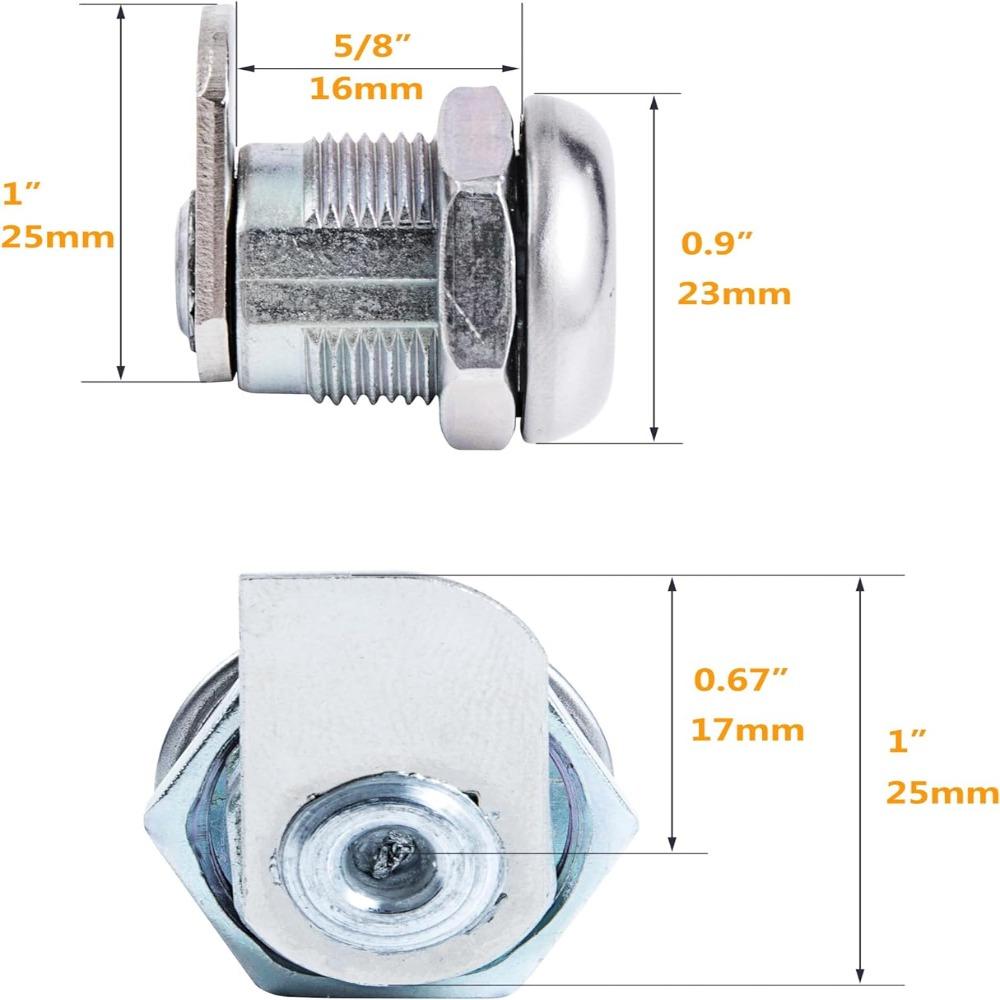 1 комплект Цилиндр замка ящика для инструментов из цинкового сплава Серебряная защелка Детали автомобильных аксессуаров Ключи Для автомобиля
