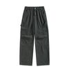 Original Export American Retro Heavy-Duty Work Pants for Men, Loose Wide-Leg Washed Multi-Pocket Elastic Waist Casual Pants