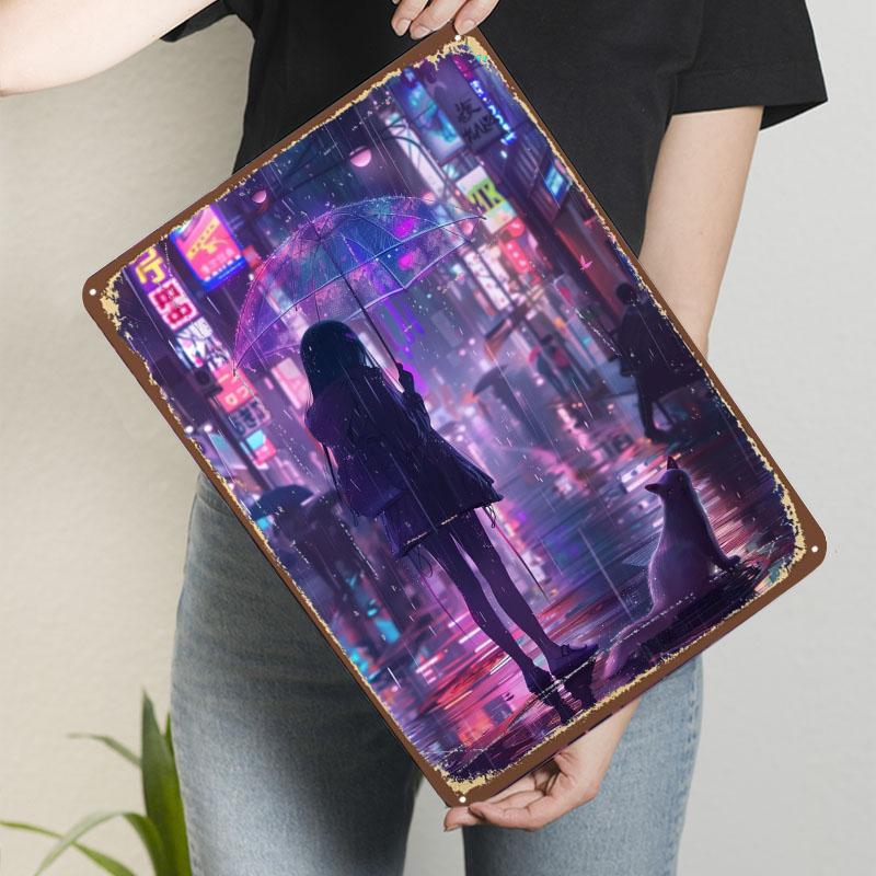 Ночная Жестяная Табличка Неоновый Постер Ретро Настраиваемые Металлические Таблички для Дома Комнаты Настенное Искусство Украшение Игровой Комнаты Барные Аксессуары