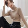Autumn Winter Turtleneck Knitted Sweater Women's Long Sleeve Slim Thicken Pullover Versatile Bottoming Tops Black White Sweaters