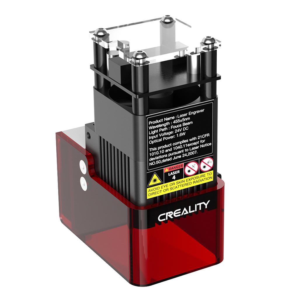 Лазерный модуль Creality 1,6 Вт, лазерное пятно 0,06x0,06 мм, совместимый с CR-10 Mini/Ender-2 Pro/Ender-3