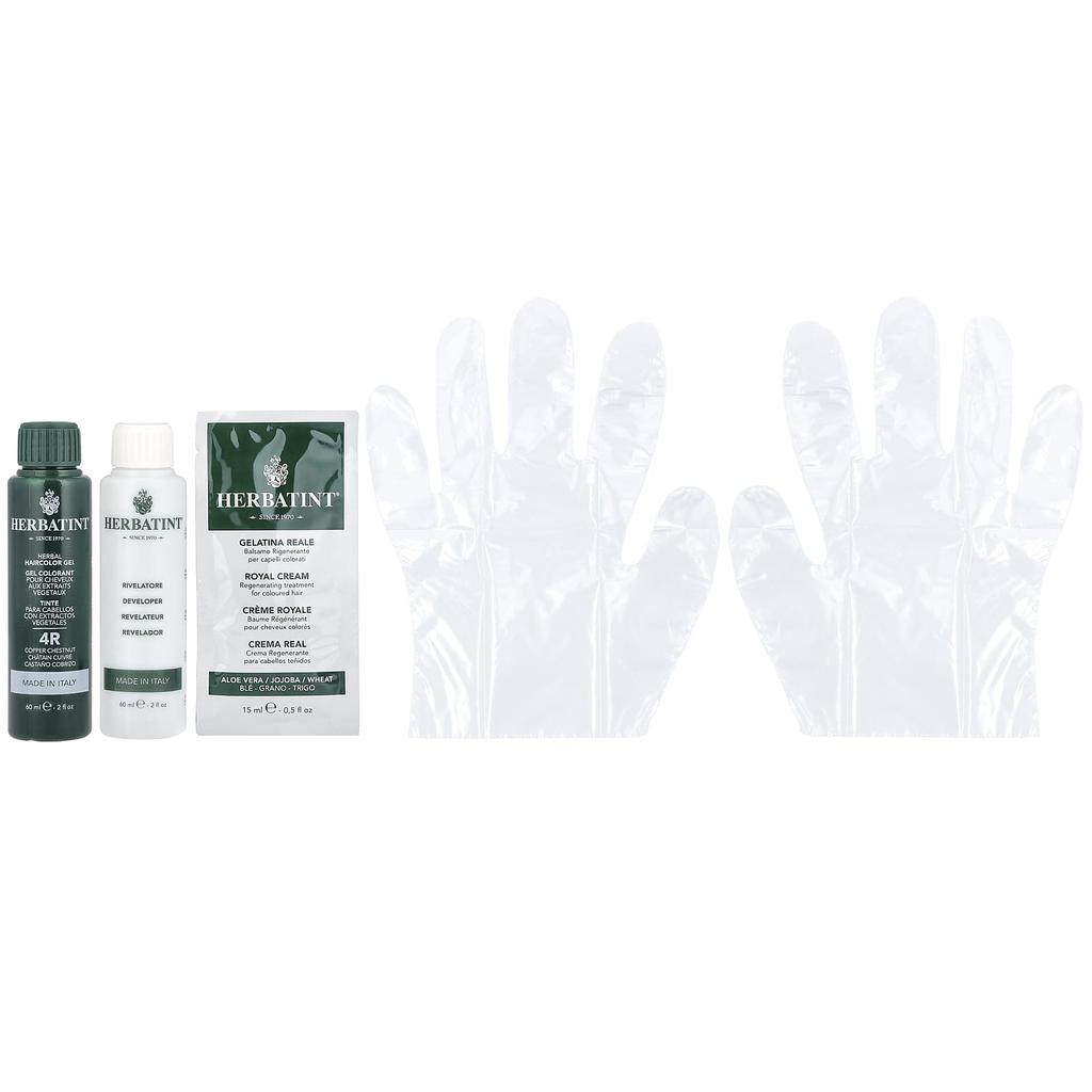 Herbatint Стойкий гель-краситель, 4R, медно-каштановый, 4,56 жидких унций (135 мл)