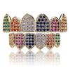 WISH Micro Inlaid Gold Teeth Set Sharp Teeth Vampire Teeth Hip Hop Accessories Teeth Set Factory