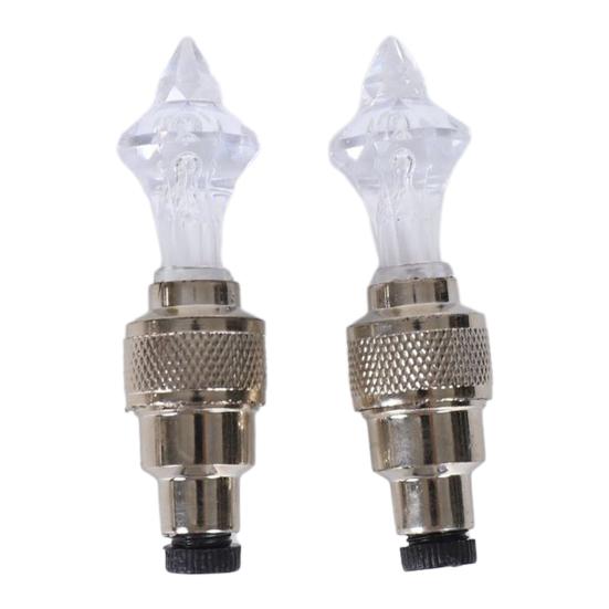 2/4 шт. Велосипедный вентиль для шины Свет Умный датчик Светодиодный фонарь на колесо велосипеда Ночная езда Цветной Декоративная лампа для вентиля дорожного или горного велосипеда Велосипедные аксессуары