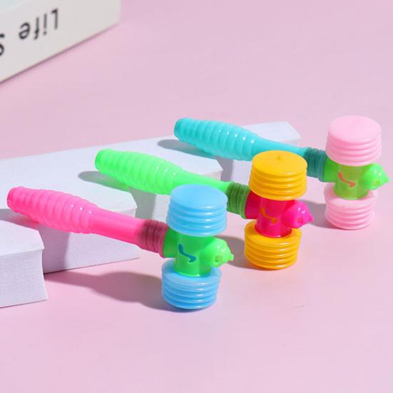 10 шт. детский игрушечный молоток BB, скрипучий молоток, пластиковый молоток для ударов, красочный образовательный молоток