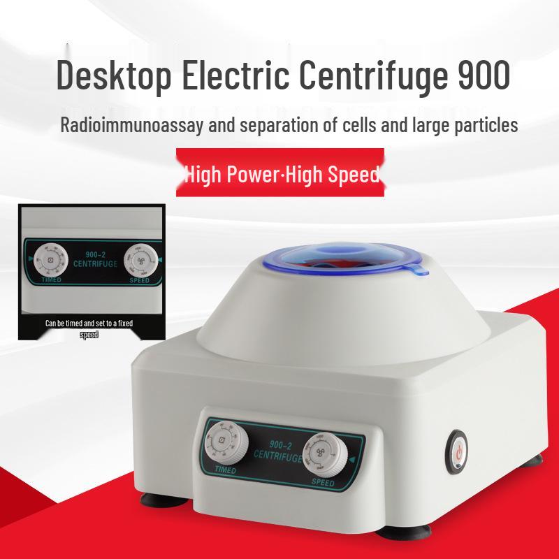 High-Power Desktop Electric Centrifuge with Timer and Speed Control for PRP Serum Separation - Ultra-Quiet Device.