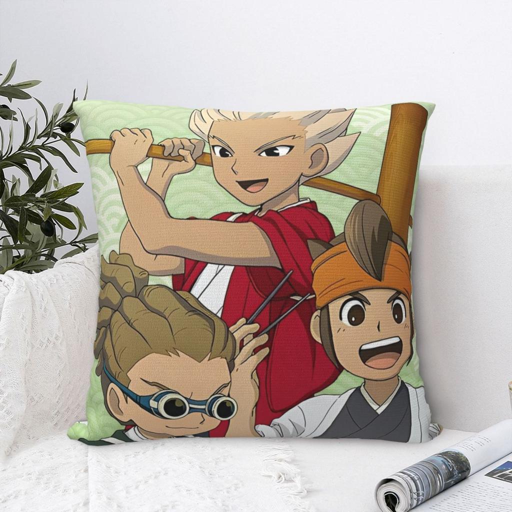 Inazuma Eleven Anime Pillowcase Printing Polyester Cushion Cover Decorations Throw Pillow Case Cover Home Zipper cm