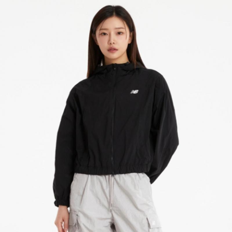 New Balance W Полукропная тканая куртка с капюшоном B1 nbnaf2W322 10 19