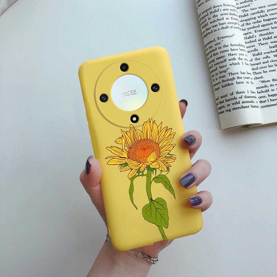 Чехол для Honor X9a X9b 5G Чехол Силиконовый Мягкий Модный Цветочный Задний Корпус Coque для Honor X9a X9b X9 a X 9 b 2023 Чехол для Телефона Funda