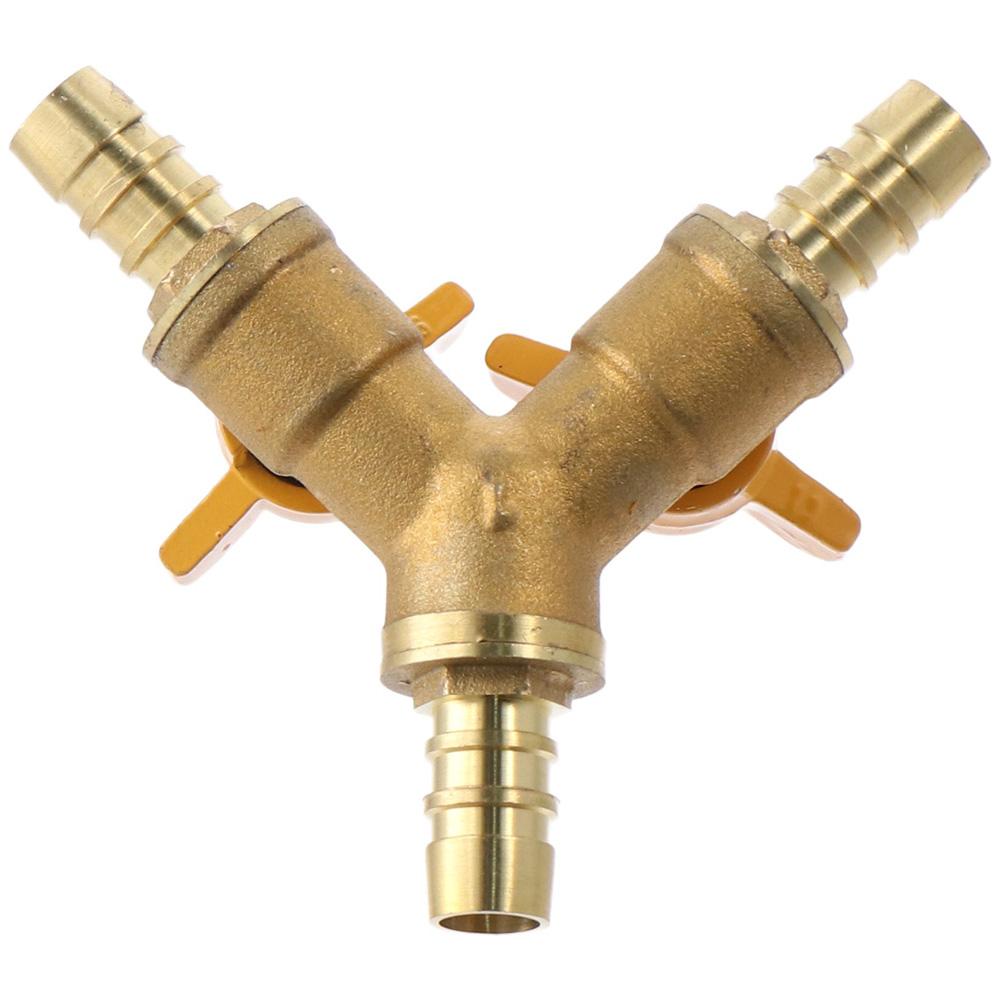 11mm Hose Barb Shut Off Ball Valve 2 Switch Pipe Fitting Connector Fuel Gas Water Oil
