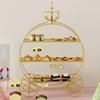 3 Tier Cupcake Stand Cake Gold Serving Platter Donuts Dessert Tiered Tray for