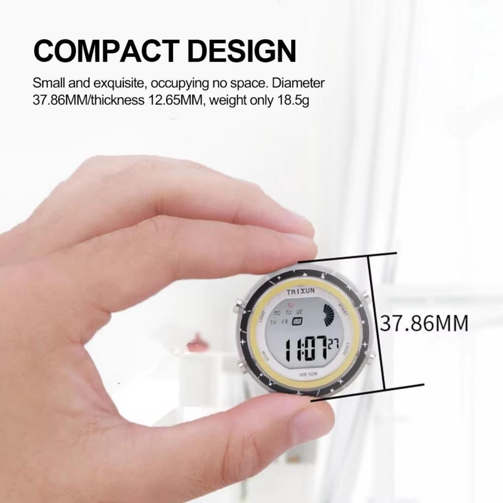 Автомобильные цифровые часы для мотоциклов с синей подсветкой WR50M водонепроницаемый компактный таймер для приборной панели автомобиля T-501