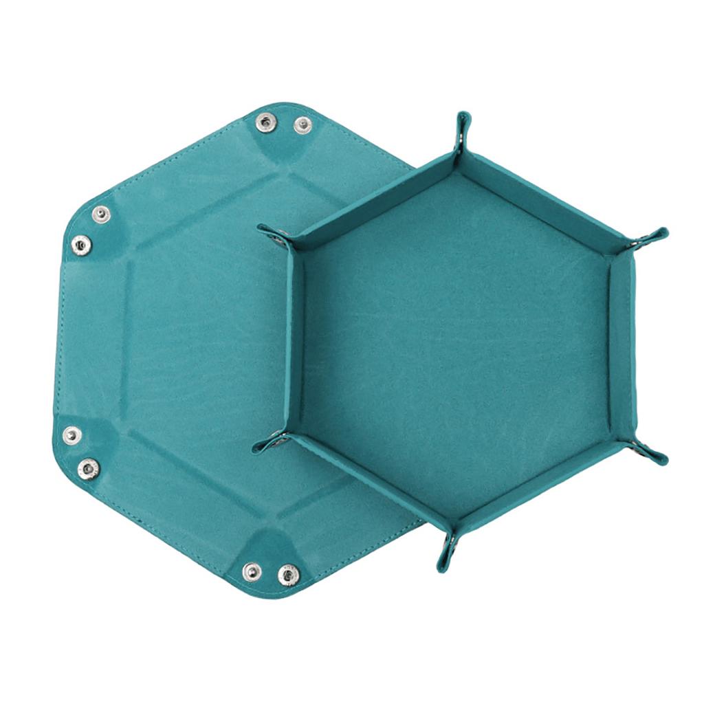 Dice Holder Storage Box Portable Folding Dice Tray Dice Rolling Tray Dice Coin Purse Holder for Home Bar Dice Games