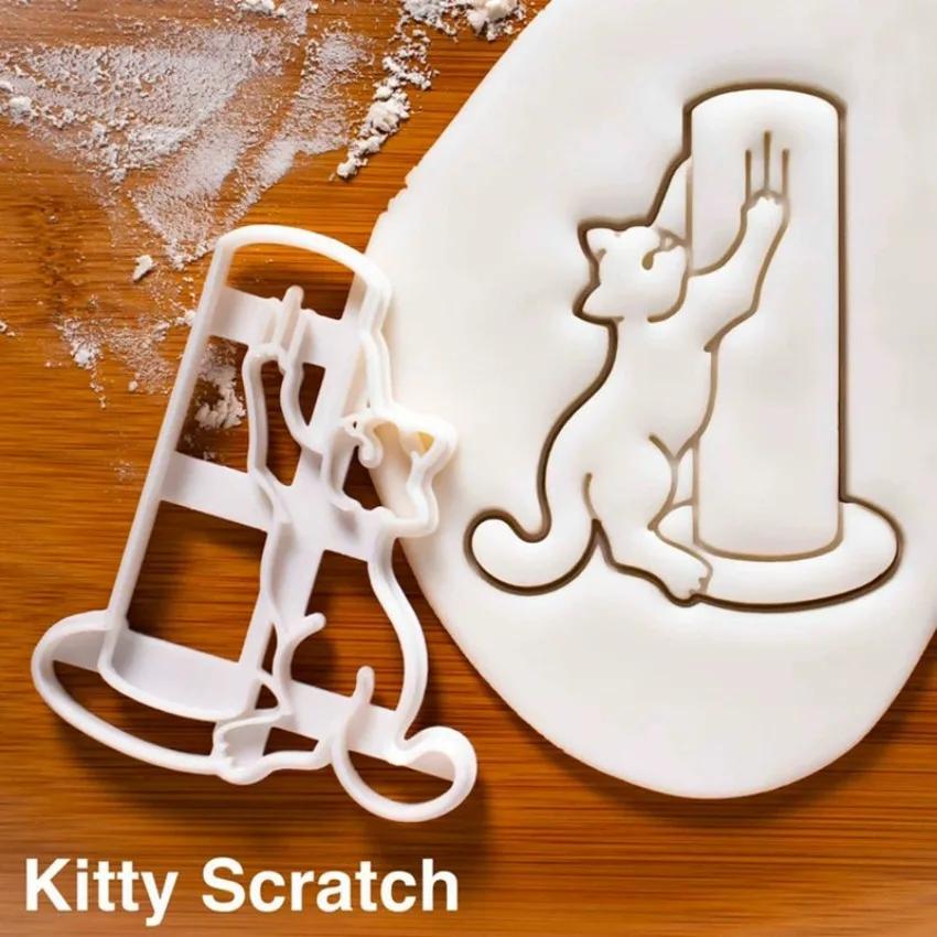 Новые DIY Животные Креативные Формочки для Печенья в Форме Зуба Форма Милый Кот Форма для Печенья для Детей Формы для Выпечки Штамп для Печенья Инструменты для Выпечки