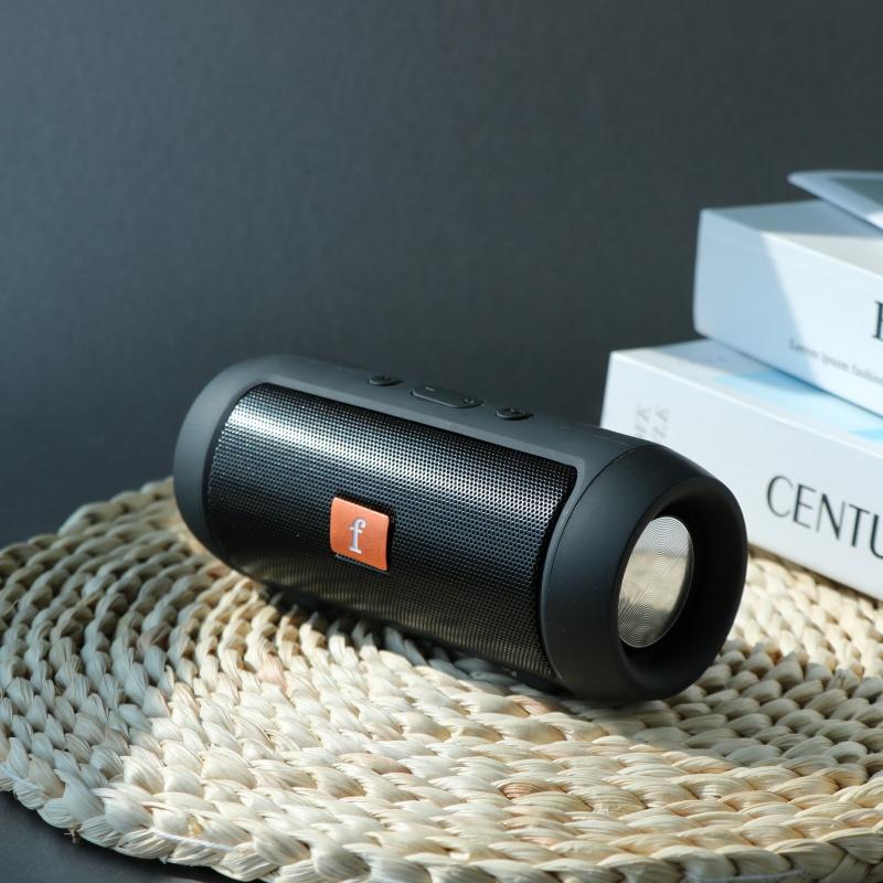 Mini Cylinder Portable Stereo Sound Box Rechargeable Outdoor Music Speaker with Integrated Control Buttons