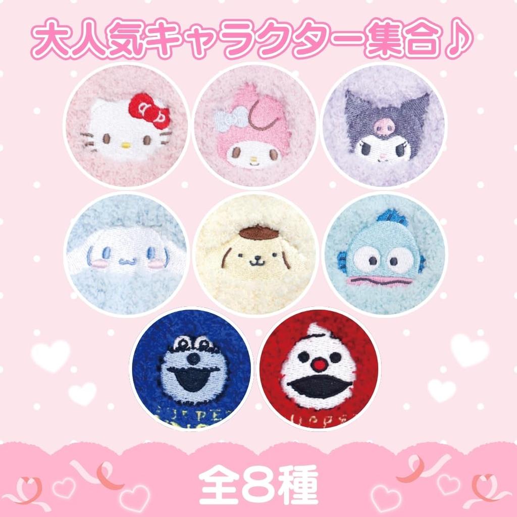 Sanrio Hello Kitty Вязаные носки-боа с персонажем Розовые, Размеры 23.0-24.5см, Нескользящая подошва, Носки, Пушистые, Теплые, Толстые, Длинные, Нескользящие,