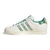 adidas Оригинальные кроссовки серии Superstar, удобные, универсальные, нескользящие, легкие, с низким верхом, для скейтбординга, унисекс, бело-зеленые, IE2931