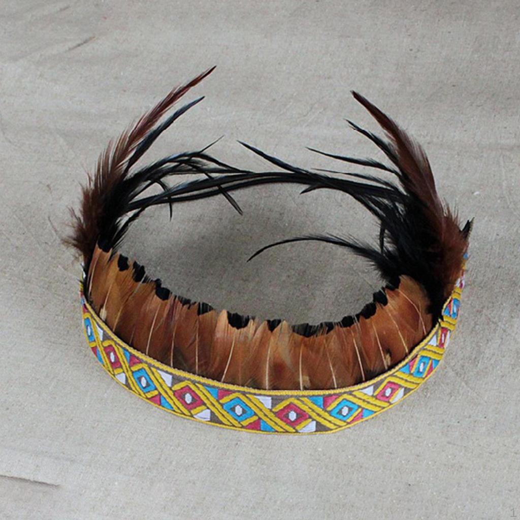 Головной убор с перьями, шляпа американского вождя индейцев, головной убор, повязка на голову для маскарада, Дня благодарения