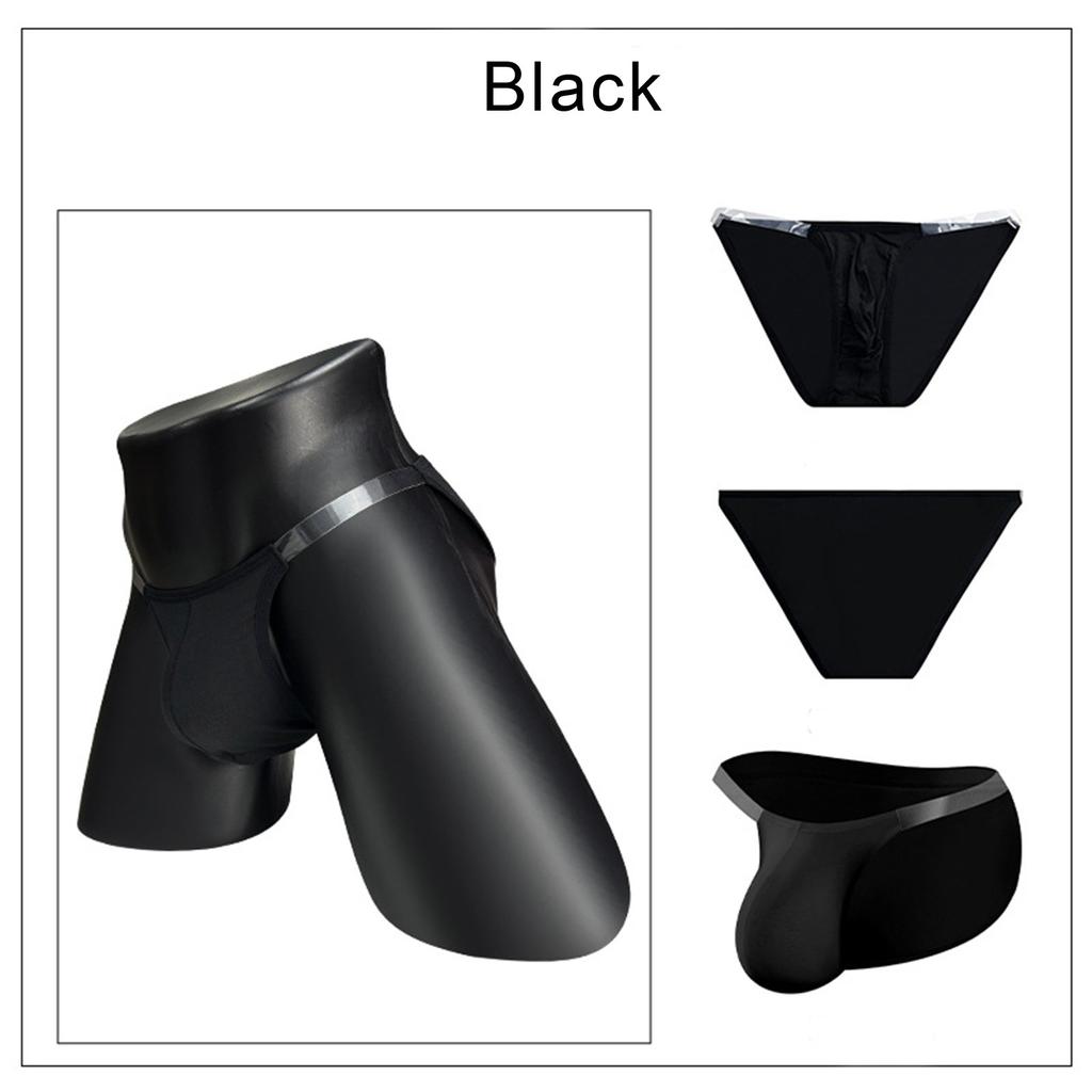 Мужские сексуальные однотонные трусы с высоким вырезом и низкой талией, сексуальные, полностью покрывающие бедра
