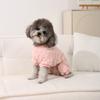 Флисовый комбинезон для щенков, осенне-зимняя одежда для маленьких собак, комбинезоны, пижамы, милый принт, чихуахуа, йоркширский костюм для домашних животных