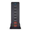 Многопортовая зарядная станция с выходной мощностью 286 Вт, 6 USB C и 2 USB-слота, настольный держатель-подставка для зарядки планшетов и телефонов