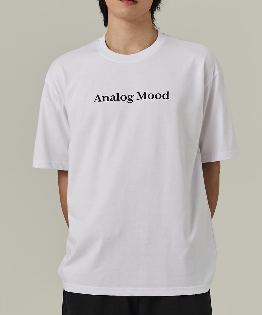 ANALOG MOOD Базовая футболка с коротким рукавом с логотипом (белый)
