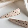 2pcs Anti-slip Duckbill Hair Pin Sweet Style Side Bang Hair Clip Stylish Polka Dot Hair Clip  Girl