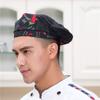 Patchwork Bake Hotel Breathable Cafe Restaurant Kitchen Tools Chef Hats Cook Beret Waiter Cap