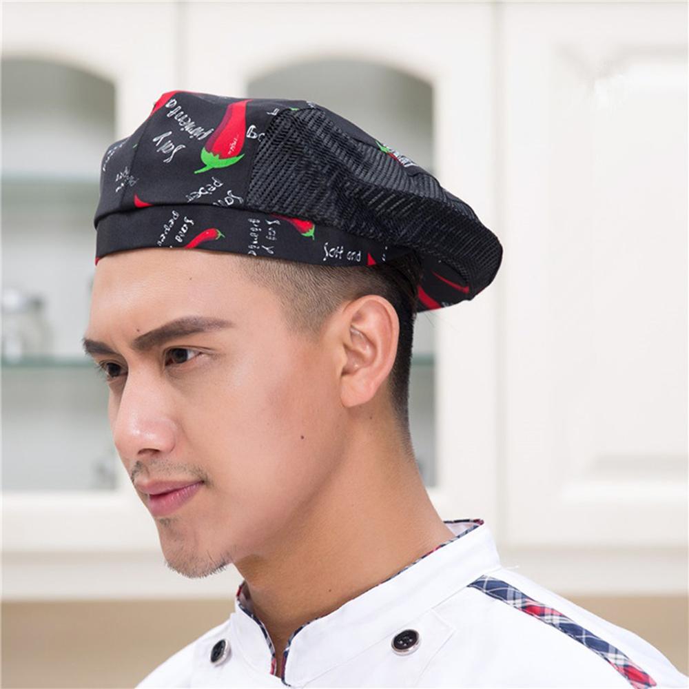 Patchwork Bake Hotel Breathable Cafe Restaurant Kitchen Tools Chef Hats Cook Beret Waiter Cap